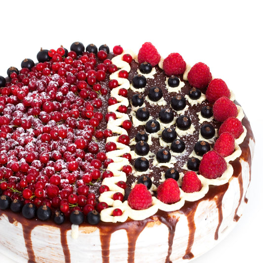 Decadent Mixed Berry Drip Cake with Chocolate Glaze