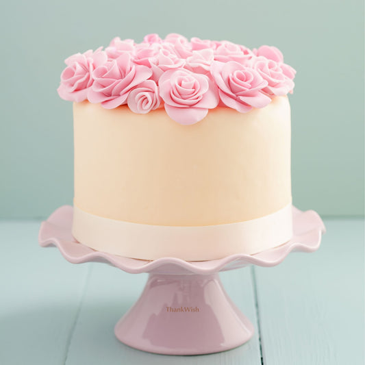 Pink Rose Elegance Cake – Stunning Floral Design for Special Occasions